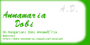 annamaria dobi business card